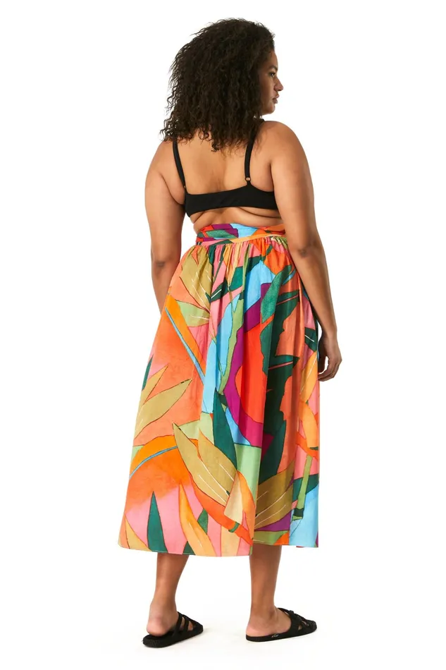 Women Mara Hoffman Extended Sizes Extended Katrine Skirt Print