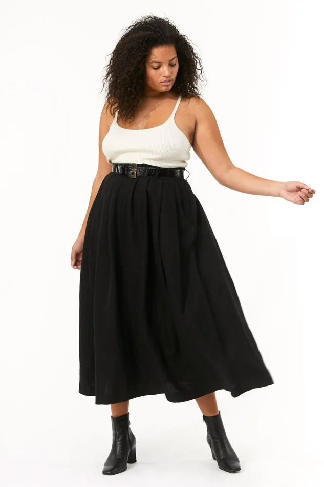 Women Mara Hoffman Extended Sizes Extended Tulay Skirt Black