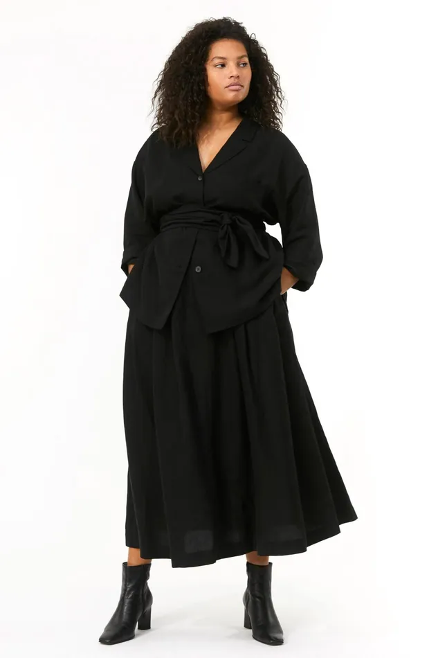 Women Mara Hoffman Extended Sizes Extended Tulay Skirt Black