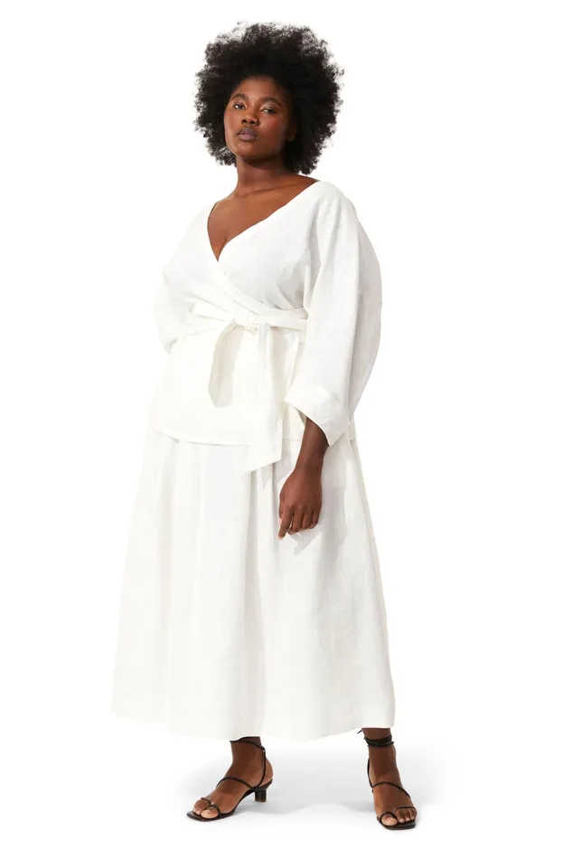 Women Mara Hoffman Extended Sizes Extended Tulay Skirt White
