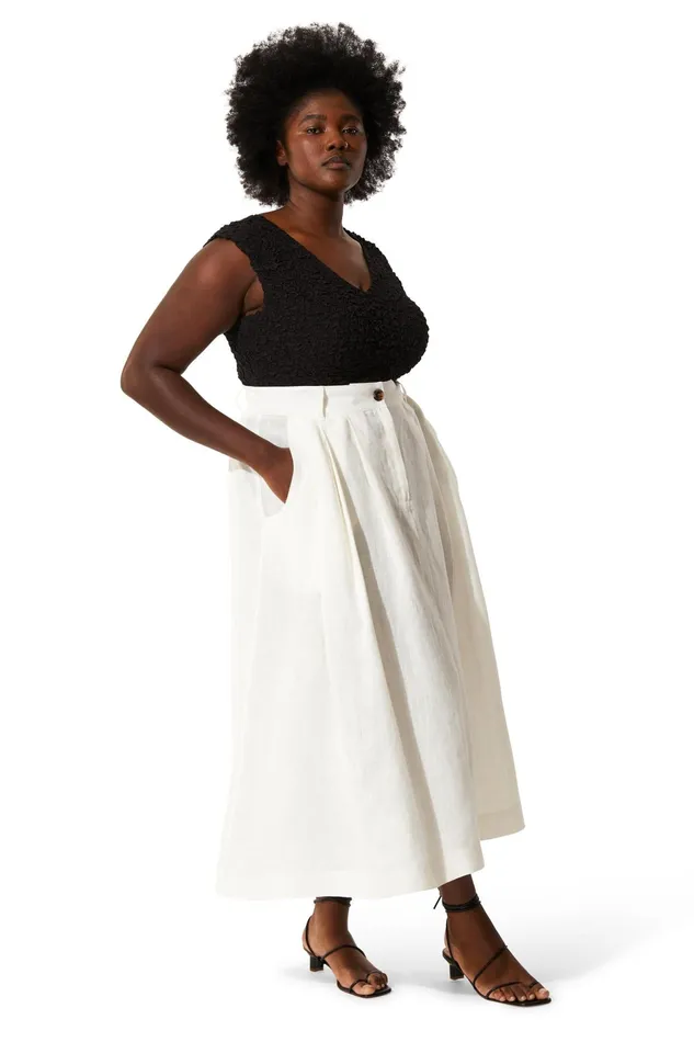 Women Mara Hoffman Extended Sizes Extended Tulay Skirt White