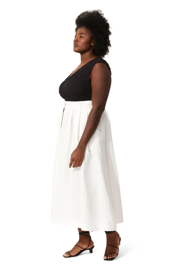 Women Mara Hoffman Extended Sizes Extended Tulay Skirt White