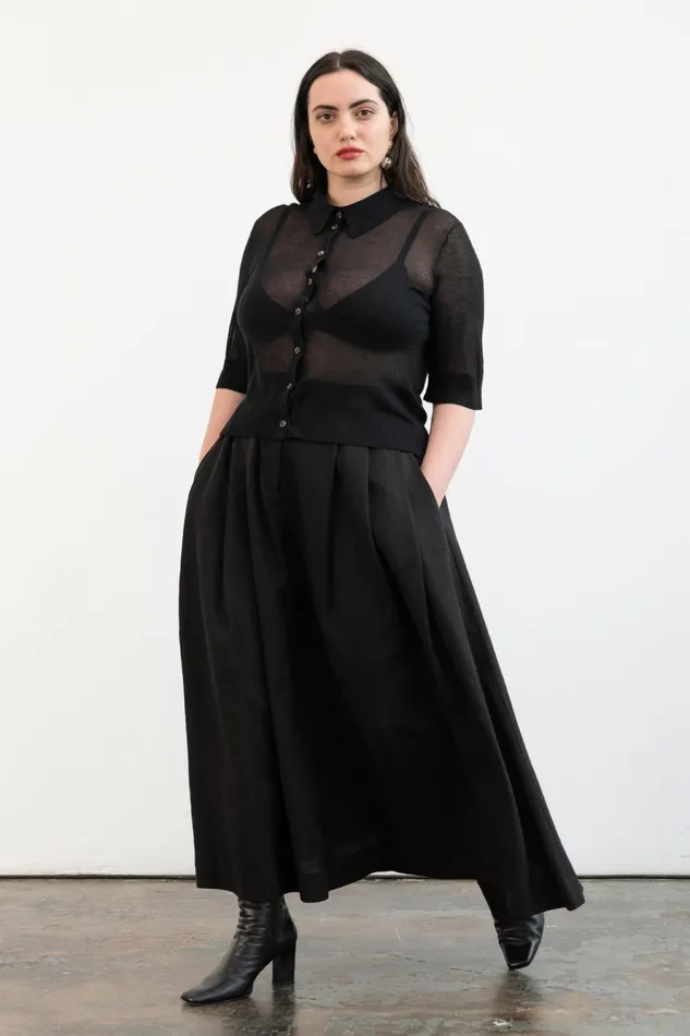 Women Mara Hoffman Extended Sizes Extended Veronica Sweater Black