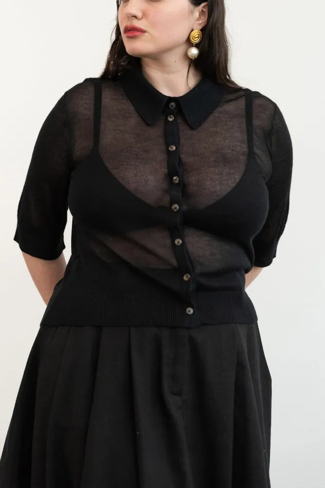 Women Mara Hoffman Extended Sizes Extended Veronica Sweater Black Women Mara Hoffman Extended Sizes Extended Veronica Sweater Black