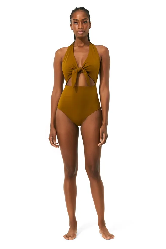 Women Mara Hoffman One Pieces Maddy One Piece Olive
