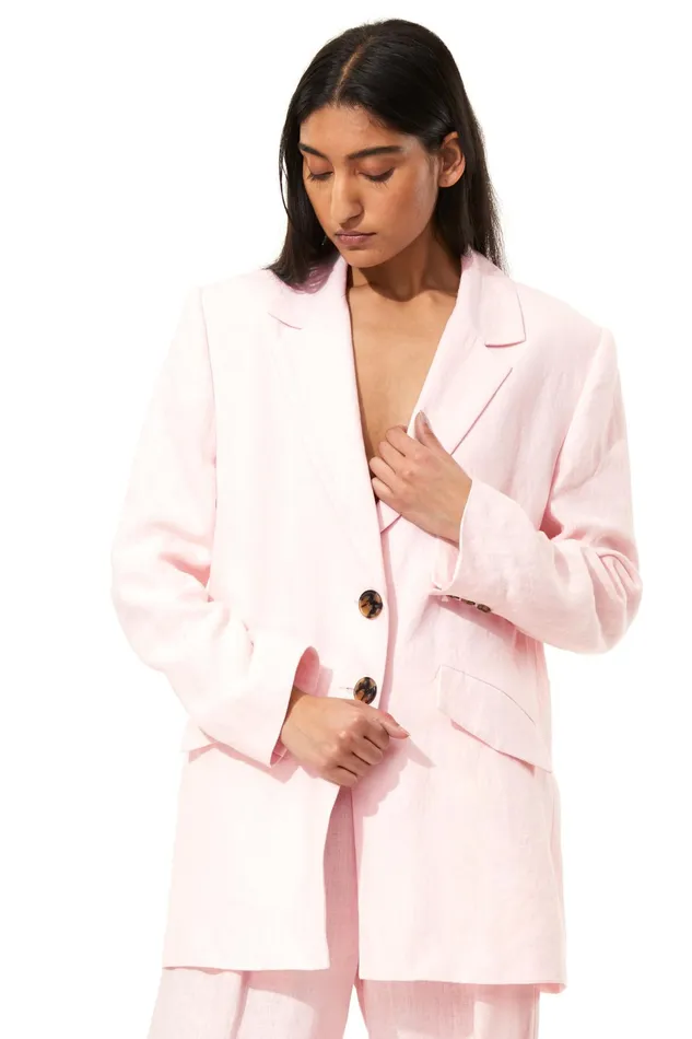 Women Mara Hoffman Outerwear Tatum Jacket Blush Women Mara Hoffman Outerwear Tatum Jacket Blush