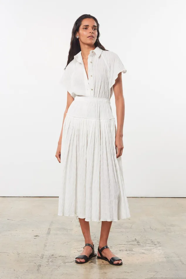 Women Mara Hoffman Skirts Alejandra Skirt White
