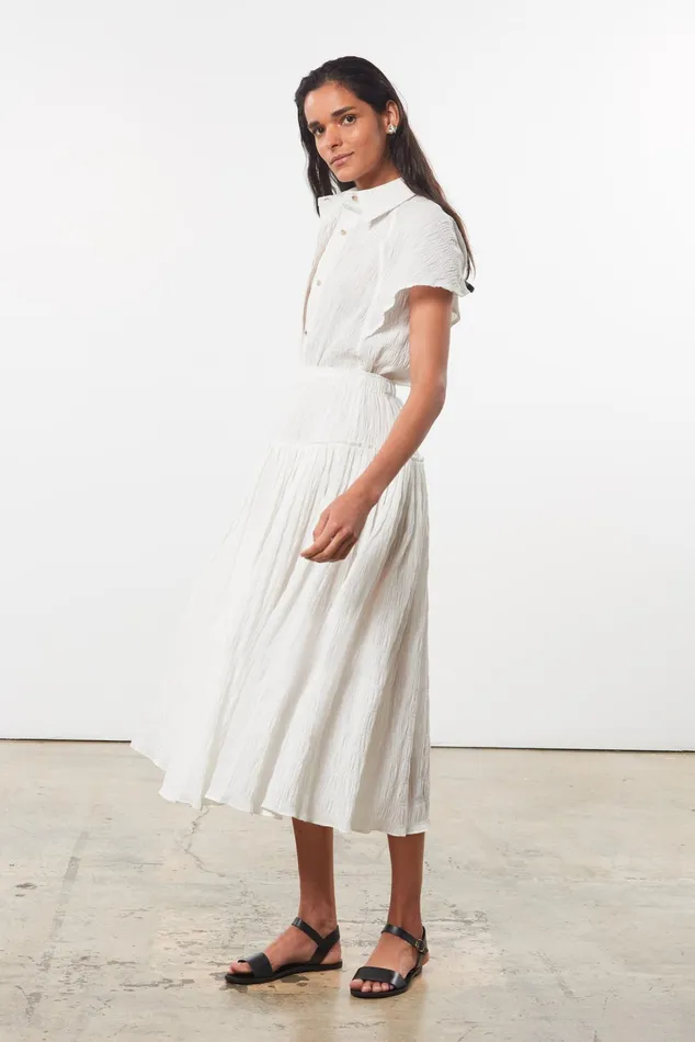 Women Mara Hoffman Skirts Alejandra Skirt White Women Mara Hoffman Skirts Alejandra Skirt White