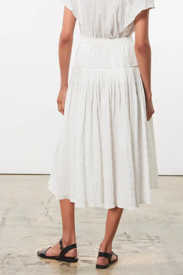 Women Mara Hoffman Skirts Alejandra Skirt White Women Mara Hoffman Skirts Alejandra Skirt White