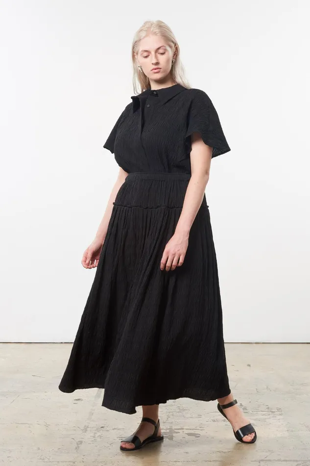 Women Mara Hoffman Skirts Extended Alejandra Skirt Black Women Mara Hoffman Skirts Extended Alejandra Skirt Black