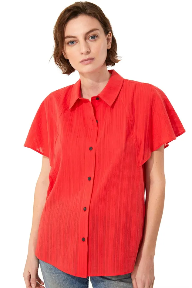 Women Mara Hoffman Tops Phebe Top Red