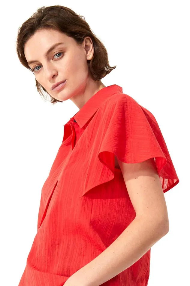 Women Mara Hoffman Tops Phebe Top Red