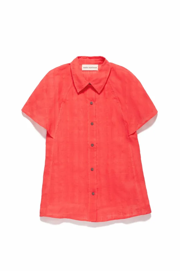 Women Mara Hoffman Tops Phebe Top Red