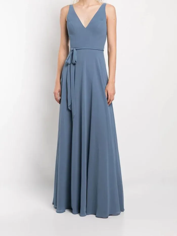 Women Marchesa Marchesa Notte Aprilia Dusty Blue