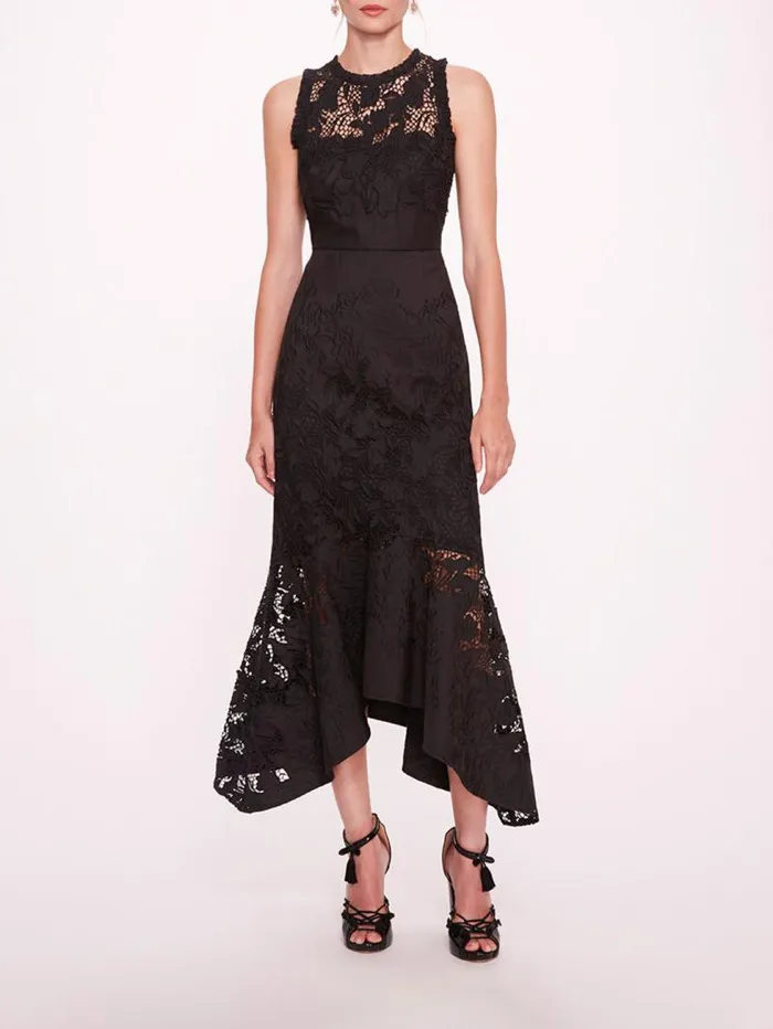 Women Marchesa Marchesa Rosa Iris Black