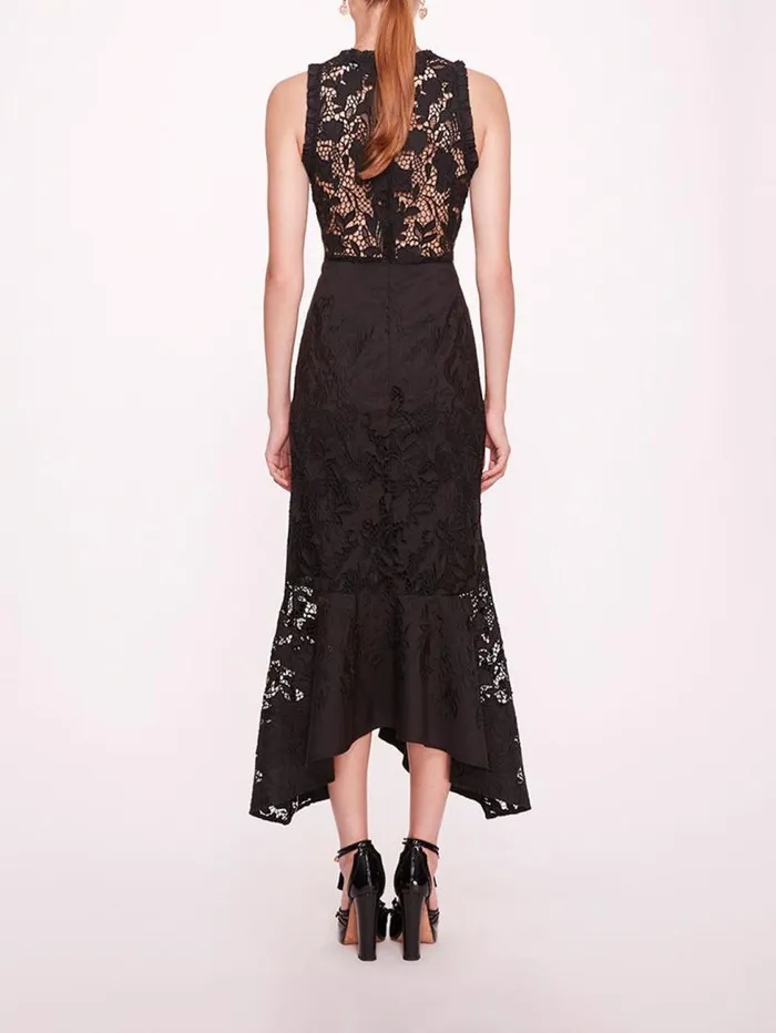 Women Marchesa Marchesa Rosa Iris Black