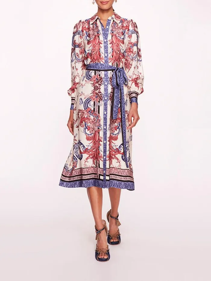 Women Marchesa Marchesa Rosa Zea Shirtdress Rose Multi