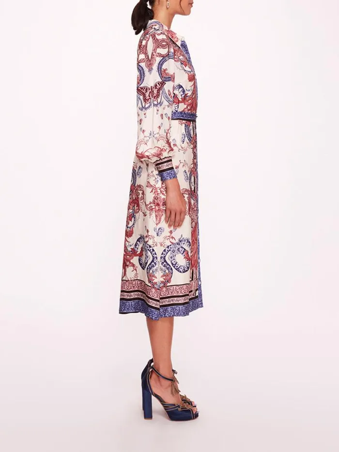 Women Marchesa Marchesa Rosa Zea Shirtdress Rose Multi