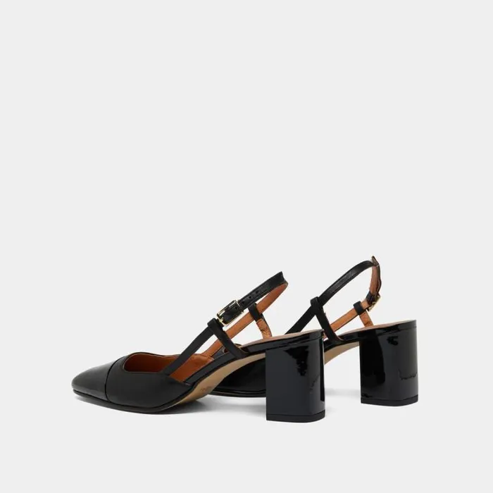 Women Mary Janes With Heels Black JONAK Slingbacks