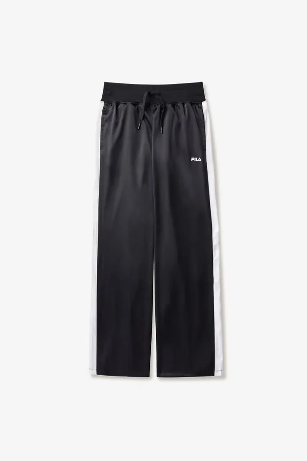 Women Matching Sets Fila Satin Track Pant 013 Blackwhite