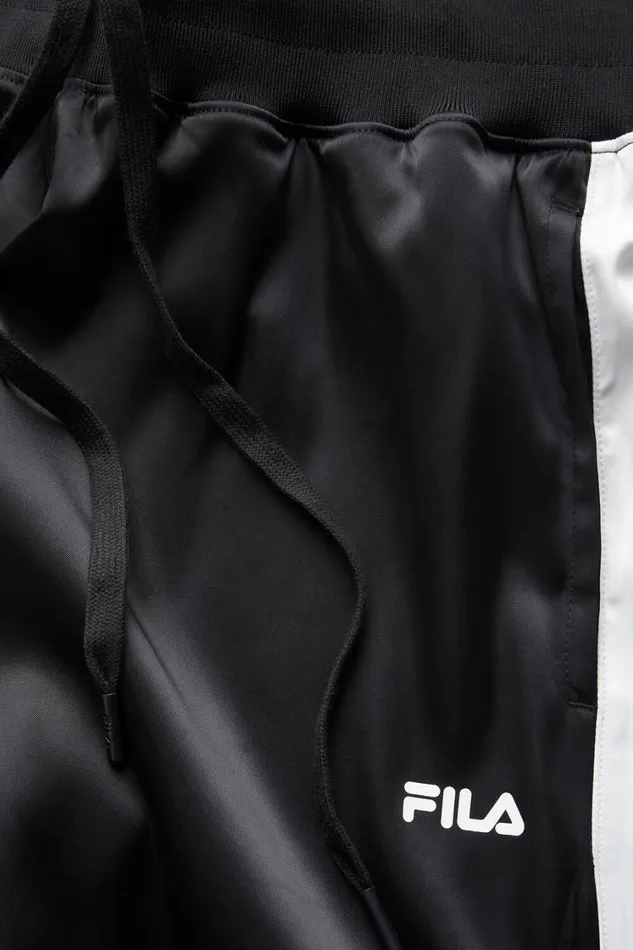 Women Matching Sets Fila Satin Track Pant 013 Blackwhite