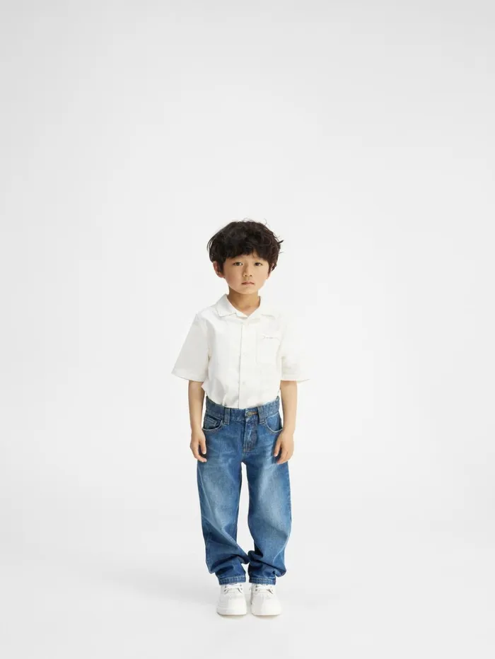 WomenMen Bottoms JACQUEMUS The DeNmes Kids039 Denim Pants Bluetabac