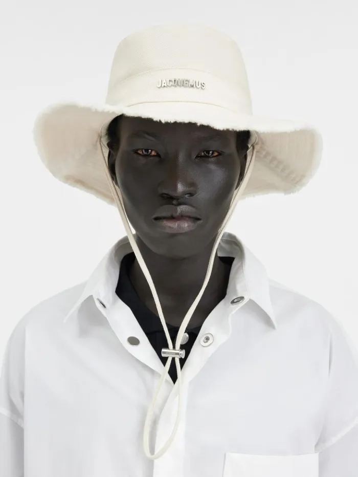 WomenMen Hats JACQUEMUS The Artichaut Bucket Hat Offwhite