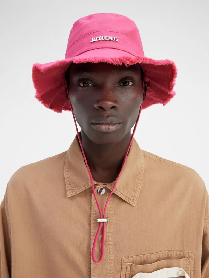 WomenMen Hats JACQUEMUS The Artichaut Bucket Hat Pink WomenMen Hats JACQUEMUS The Artichaut Bucket Hat Pink