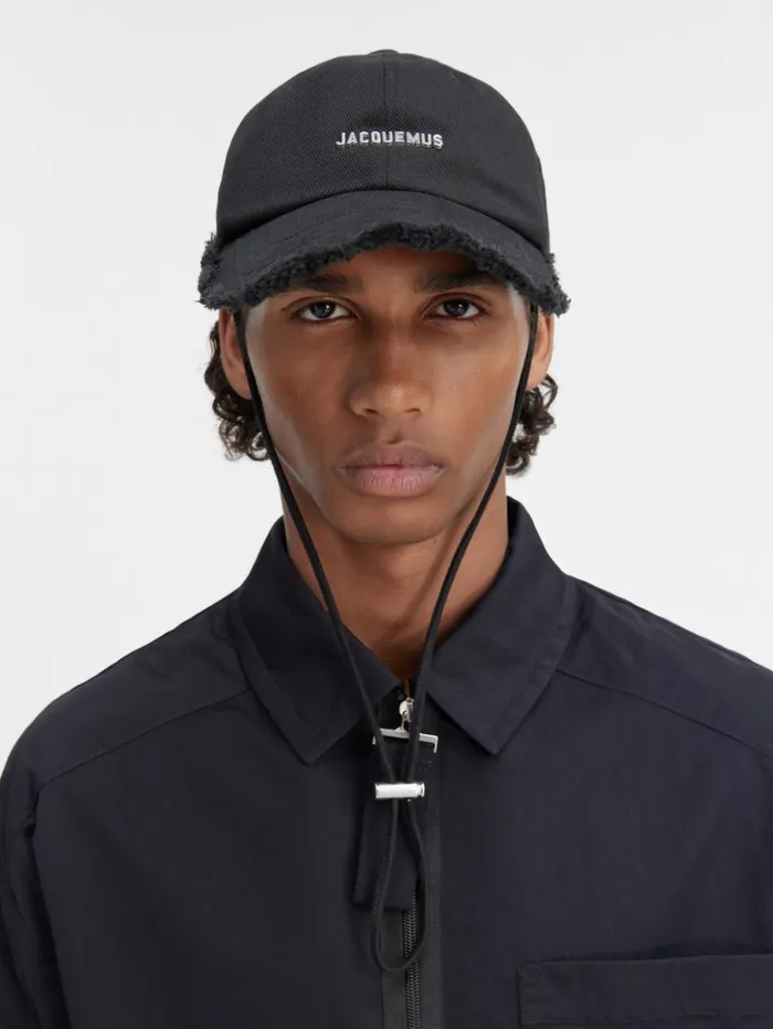 WomenMen Hats JACQUEMUS The Artichaut Cap Black WomenMen Hats JACQUEMUS The Artichaut Cap Black