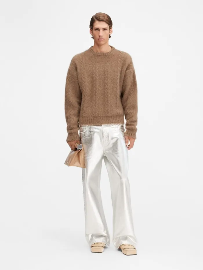 WomenMen Knits JACQUEMUS The Nuvola Sweater Camel