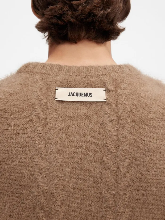 WomenMen Knits JACQUEMUS The Nuvola Sweater Camel