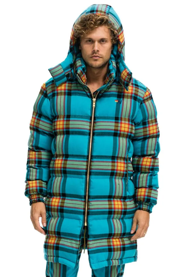 WomenMen Outerwear Aviator Nation PLAID UNISEX LONG TREKKER JACKET 8211 JACKSON PLAID
