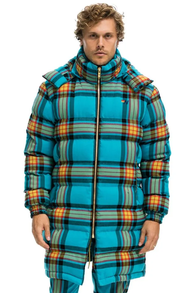 WomenMen Outerwear Aviator Nation PLAID UNISEX LONG TREKKER JACKET 8211 JACKSON PLAID