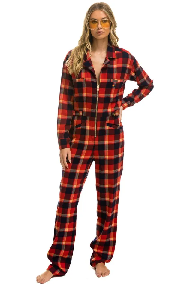 WomenMen Outerwear Aviator Nation UNISEX PLAID FLIGHT SUIT 8211 RUGBY PLAID WomenMen Outerwear Aviator Nation UNISEX PLAID FLIGHT SUIT 8211 RUGBY PLAID