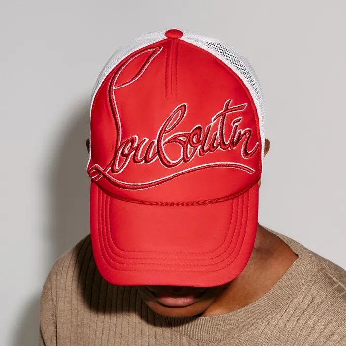 WomenMen Rocknride Cap 8211 Neoprene And Mesh 8211 Loubi Christian Louboutin Hats