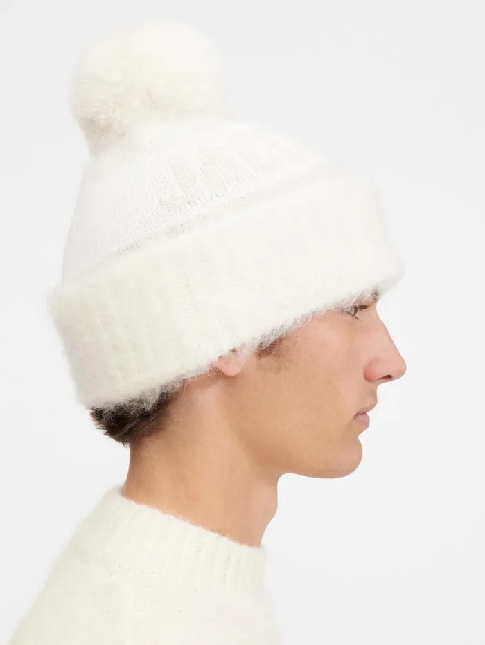 WomenMen Scarves Beanies and Gloves JACQUEMUS The Winter Beanie Offwhite