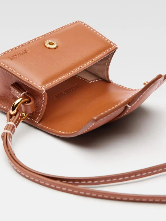 WomenMen Small Leather Goods JACQUEMUS The Bambino Flap Case Light Brown WomenMen Small Leather Goods JACQUEMUS The Bambino Flap Case Light Brown