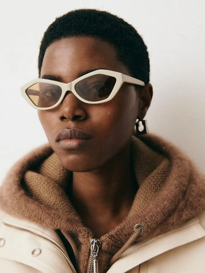 WomenMen Sunglasses JACQUEMUS The Bambino Sunglasses Beige WomenMen Sunglasses JACQUEMUS The Bambino Sunglasses Beige