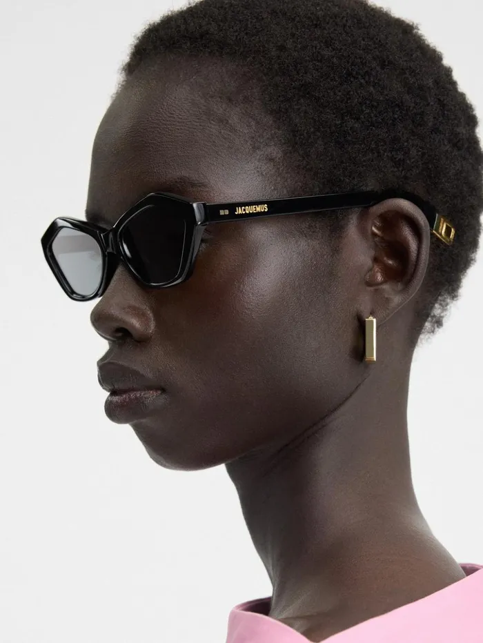 WomenMen Sunglasses JACQUEMUS The Bambino Sunglasses Black WomenMen Sunglasses JACQUEMUS The Bambino Sunglasses Black