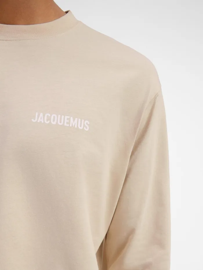 WomenMen Tshirts JACQUEMUS The Longsleeve Tshirt Light Beige WomenMen Tshirts JACQUEMUS The Longsleeve Tshirt Light Beige