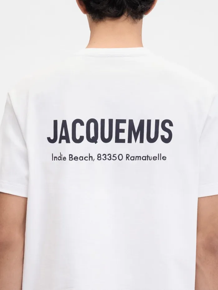 WomenMen Tshirts JACQUEMUS The Saint Tropez Indie Beach Address Tshirt Saint Tropez Indie WomenMen Tshirts JACQUEMUS The Saint Tropez Indie Beach Address Tshirt Saint Tropez Indie