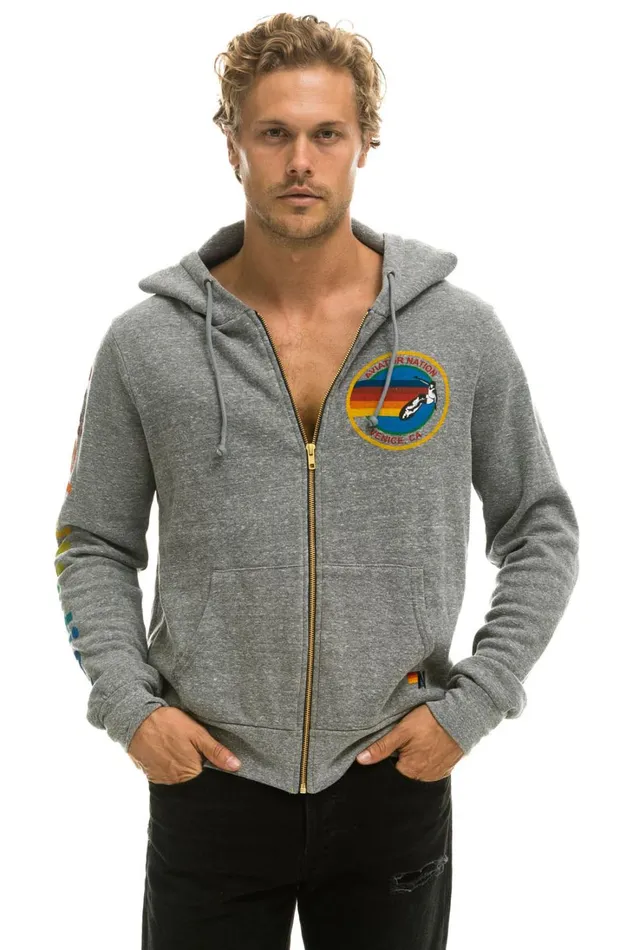 WomenMen Tops Aviator Nation AVIATOR NATION HOODIE 8211 HEATHER GREY WomenMen Tops Aviator Nation AVIATOR NATION HOODIE 8211 HEATHER GREY