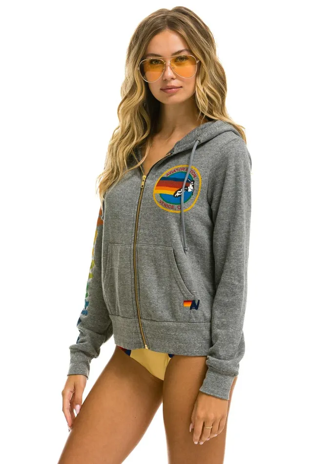 WomenMen Tops Aviator Nation AVIATOR NATION HOODIE 8211 HEATHER GREY WomenMen Tops Aviator Nation AVIATOR NATION HOODIE 8211 HEATHER GREY