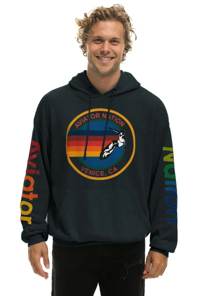 WomenMen Tops Aviator Nation AVIATOR NATION RELAXED PULLOVER HOODIE 8211 CHARCOAL WomenMen Tops Aviator Nation AVIATOR NATION RELAXED PULLOVER HOODIE 8211 CHARCOAL