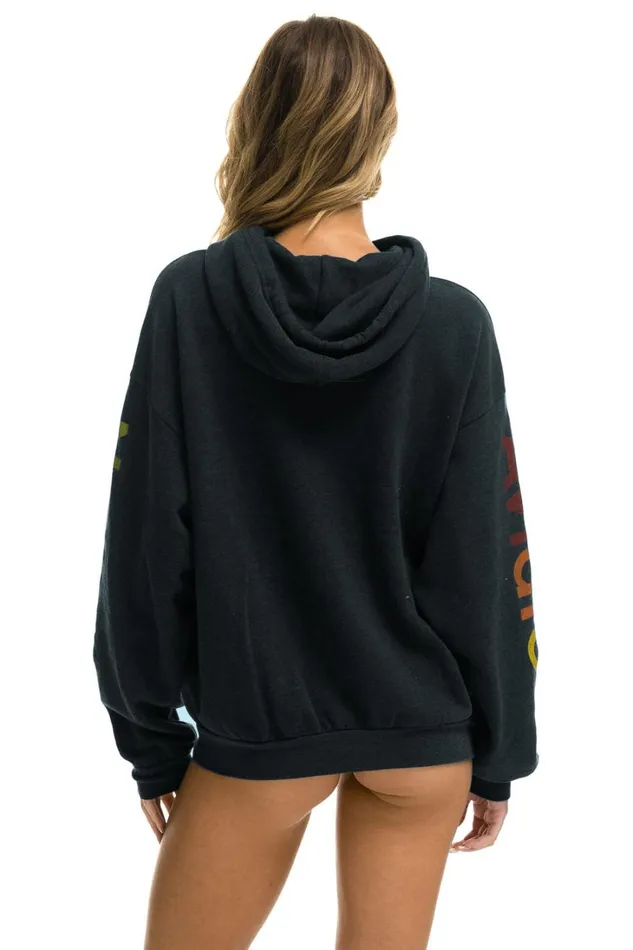 WomenMen Tops Aviator Nation AVIATOR NATION RELAXED PULLOVER HOODIE 8211 CHARCOAL WomenMen Tops Aviator Nation AVIATOR NATION RELAXED PULLOVER HOODIE 8211 CHARCOAL