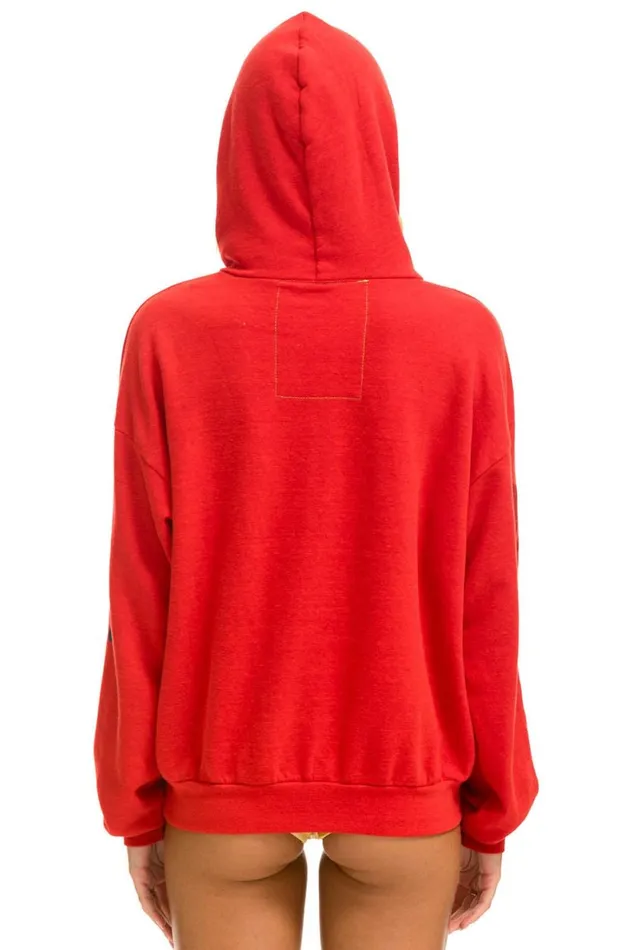 WomenMen Tops Aviator Nation AVIATOR NATION RELAXED PULLOVER HOODIE 8211 RED