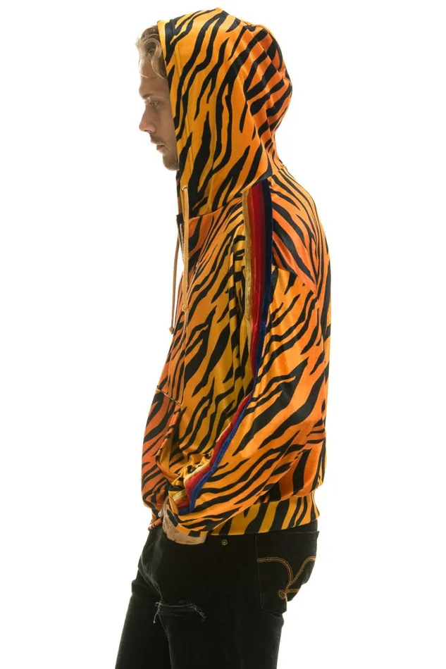 WomenMen Tops Aviator Nation CLASSIC VELVET RELAXED ZIP HOODIE 8211 TIGER WomenMen Tops Aviator Nation CLASSIC VELVET RELAXED ZIP HOODIE 8211 TIGER