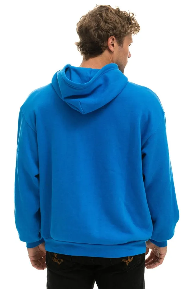 WomenMen Tops Aviator Nation MADE IN CALIFORNIA RELAXED PULLOVER HOODIE 8211 OCEAN