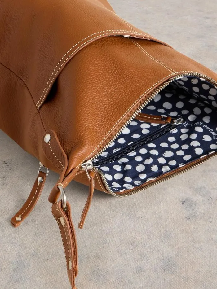 Women Mia Crossbody Bag Mid Tan White Stuff Bags and Purses