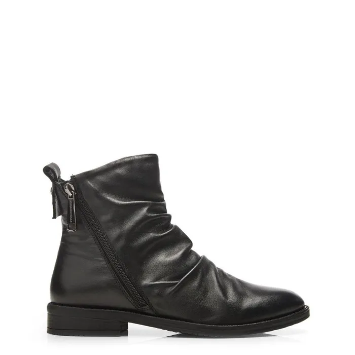 Women Moda In Pelle Black Boots Bren Black Leather